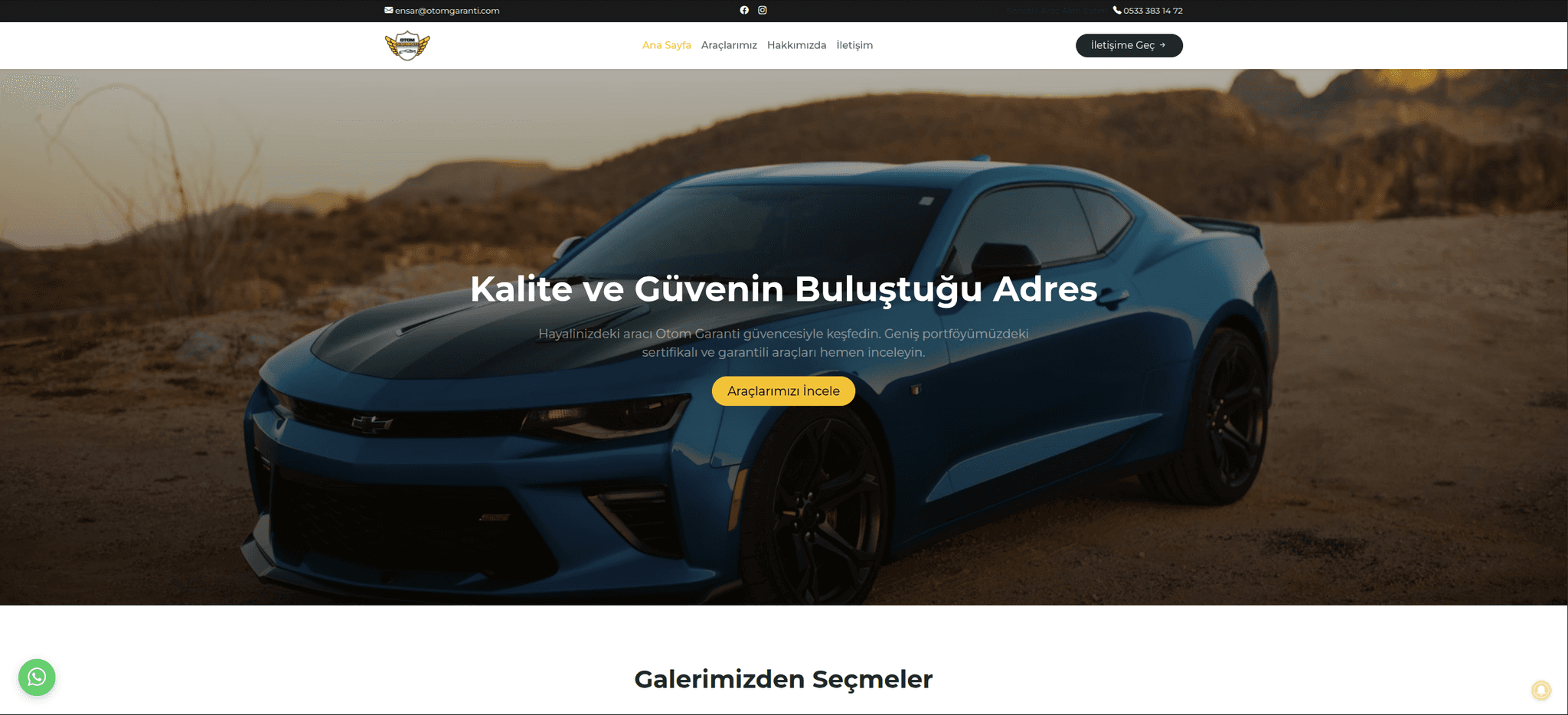 Otom Garanti — Araç Satış Platformu