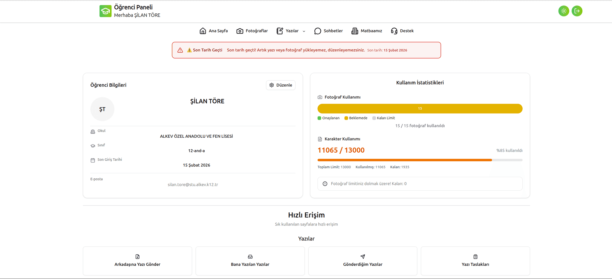 mezuniyetyillik.com — Yıllık SaaS Platformu - Gorsel 2